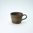 Photo1: Kiyomizu Japanese pottery tea mug coffee cup Daisuke itome black kaku 140ml (1)
