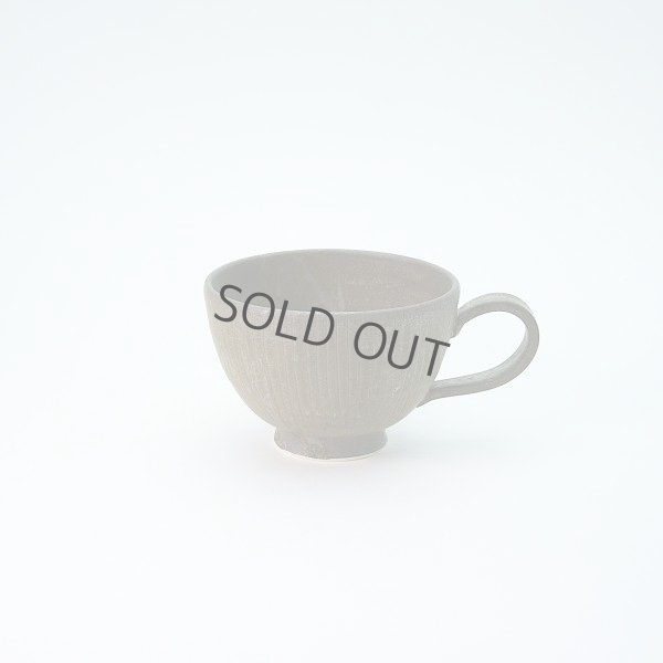 Photo1: Kiyomizu Japanese pottery tea mug coffee cup Daisuke itome black maru 120ml
