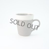 Kiyomizu Japanese pottery tea mug coffee cup Daisuke white-line black 250ml