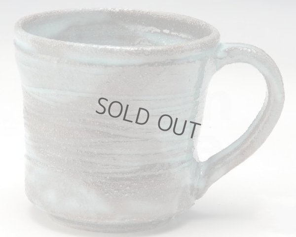 Photo9: Shigaraki ware Japanese pottery tea mug coffee cup rain blue 330ml