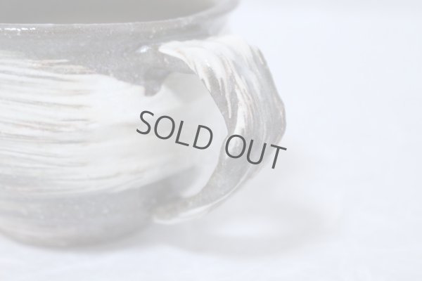 Photo5: Hagi yaki ware Japanese pottery mug coffee cup rin hakeme keiichiro 360ml