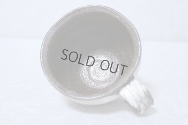 Photo6: Hagi yaki ware Japanese pottery mug coffee cup rin hakeme keiichiro 360ml