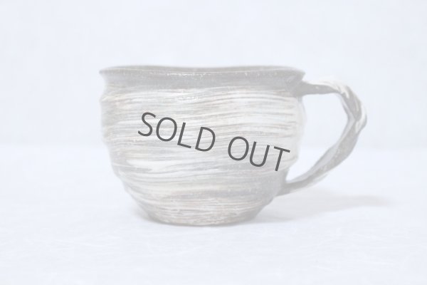 Photo11: Hagi yaki ware Japanese pottery mug coffee cup rin hakeme keiichiro 360ml