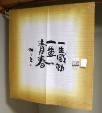 Noren CSMO Japanese door curtain Aida Mitsuo-issyoukandou brown 85 x 90cm