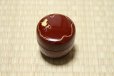 Photo1: Tea Caddy Japanese Natsume Echizen Urushi lacquer Matcha container hisago red hy (1)
