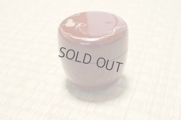 Photo10: Tea Caddy Japanese Natsume Echizen Urushi lacquer Matcha container hisago red hy