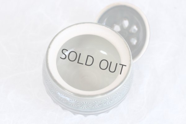 Photo9: Kiyomizu porcelain Japanese incense burner Minoru Ando shinogi oribe H9cm