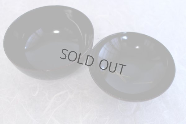 Photo3: Japanese Echizen Urushi lacquer soup bowl wan black chinkin matsu w/ lid D13.8cm