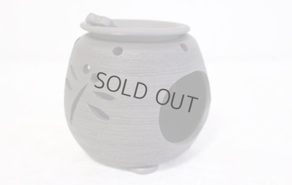 Photo3: Tokoname YT Japanese green tea aroma Incense Burner Sekiryu hai dragonfly H10cm