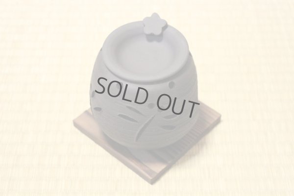 Photo6: Tokoname YT Japanese green tea aroma Incense Burner Sekiryu hai dragonfly H10cm