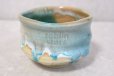 Photo1: Mino ware pottery Japanese tea ceremony bowl Matcha chawan Kiseto light blue (1)