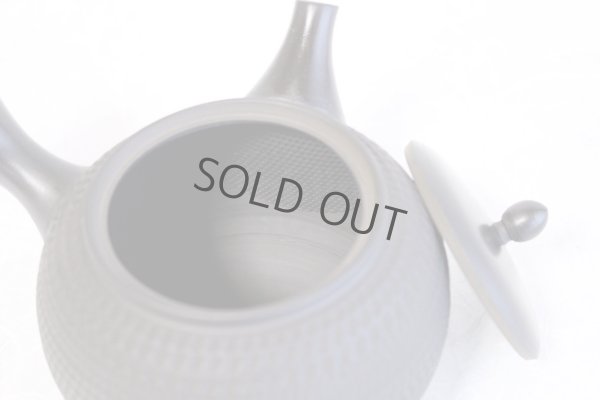 Photo7: Tokoname Japanese tea pot kyusu Gyokko pottery tea strainer black dei ma 300ml