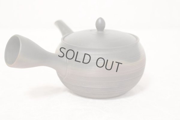 Photo3: Tokoname Japanese tea pot kyusu Gyokko pottery tea strainer yohen sendan 280ml