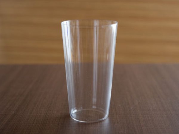 Photo2: Usuhari Shotoku Sake tumbler Bar Mug glass M w/wooden box 240ml set of 2