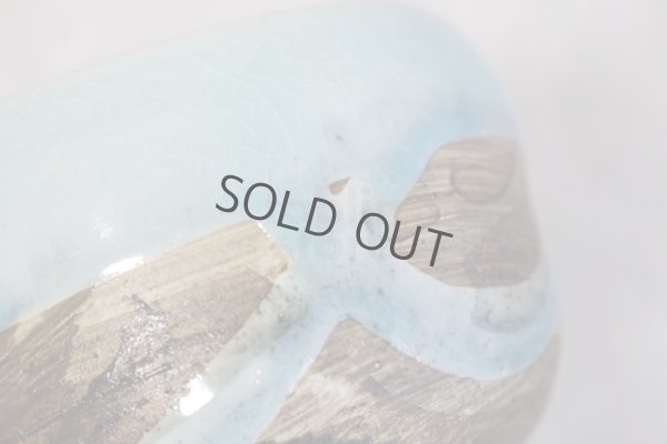 Photo9: Mino pottery Japanese tea ceremony bowl Matcha chawan nagashi light blue miyabi