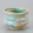 Photo11: Mino ware pottery Japanese tea ceremony bowl Matcha chawan Kiseto light blue