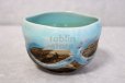 Photo4: Mino pottery Japanese tea ceremony bowl Matcha chawan nagashi light blue miyabi