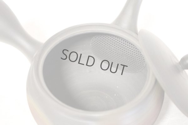 Photo8: Tokoname Japanese tea pot kyusu Gyokko pottery tea strainer yohen sendan 280ml