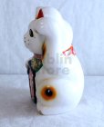 Photo7: Japanese Lucky Cat Tokoname YT Porcelain Maneki Neko ooiri left hand H33cm