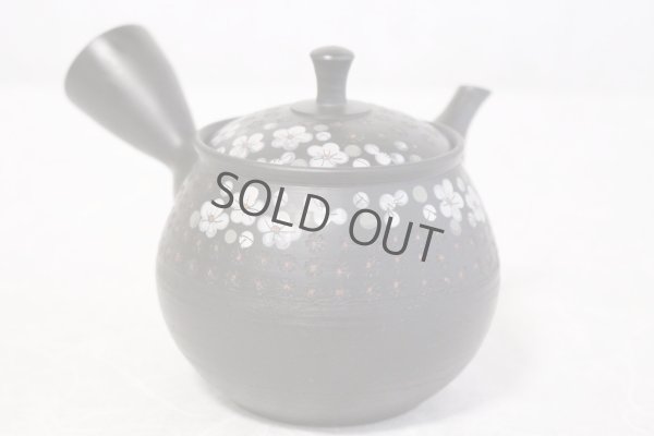 Photo4: Tokoname ware Japanese tea pot kyusu ceramic strainer YT Hokuryu in plum 300ml