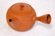 Photo6: Tokoname Japanese tea pot kyusu Gyokko pottery tea strainer shudei red L 500ml