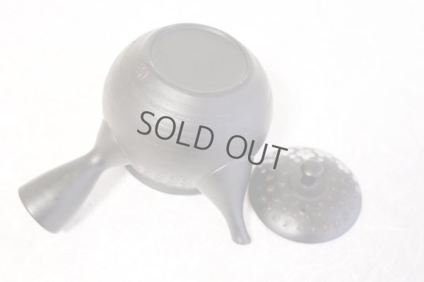 Photo8: Tokoname ware Japanese tea pot kyusu ceramic strainer YT Hokuryu in plum 300ml