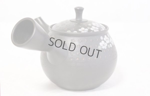 Photo3: Tokoname ware Japanese tea pot kyusu ceramic strainer YT Hokuryu in plum 300ml