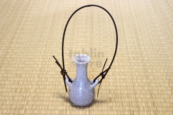 Photo8: Shigaraki Japanese pottery Vase small kannyutsuru  H 10cm 