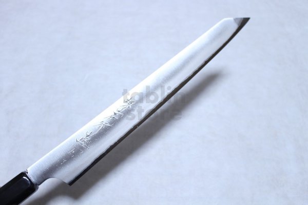 Photo10: SAKAI TAKAYUKI Ginsan Ebony wood handle Japanese knife Silver-3 steel sashimi Kengata Kiritsuke