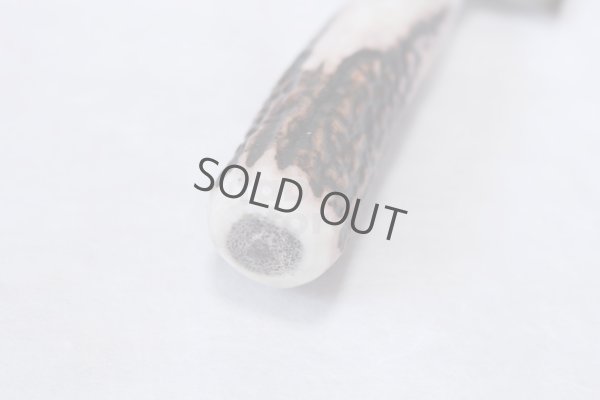 Photo7: SAKAI TAKAYUKI Japanese knife Damascus 45-layers Santoku Deer horn handle 180mm