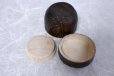 Photo5: Tea Caddy Japanese fired wood Matcha container made from natural wood size:20g