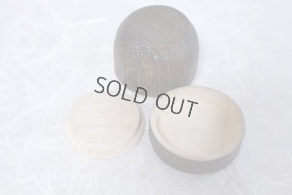 Photo5: Tea Caddy Japanese fired wood Matcha container made from natural wood size:20g