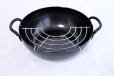 Photo2: Wahei Japanese TEMPURA IRON Flying Pan fritter Pot D20cm (2)