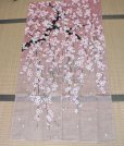 Photo5: Noren NM Japanese door curtain Shidarezakura pink 85 x 150cm