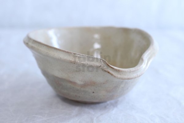 Photo2: Shigaraki pottery Japanese soup noodle serving bowl wara katakuchi D165mm