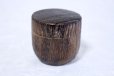 Photo1: Tea Caddy Japanese fired wood Matcha container made from natural wood size:20g (1)