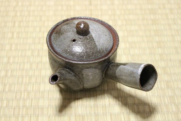 Photo1: Shigaraki Japanese tea pot kyusu tsutinone pottery tea strainer 230ml