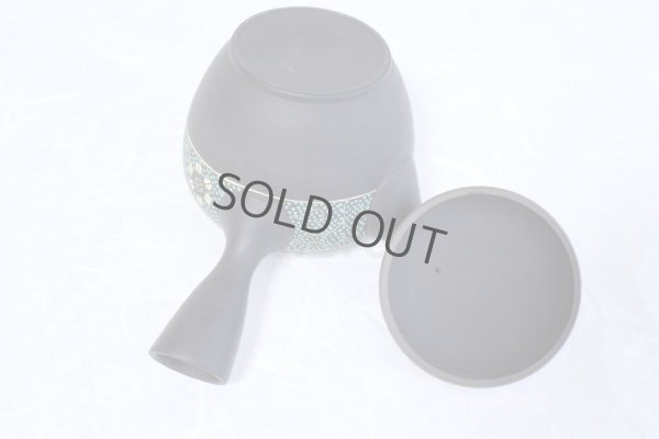 Photo8: Tokoname Kutani collaborate Japanese tea pot ceramic tea strainer aotibu 330ml