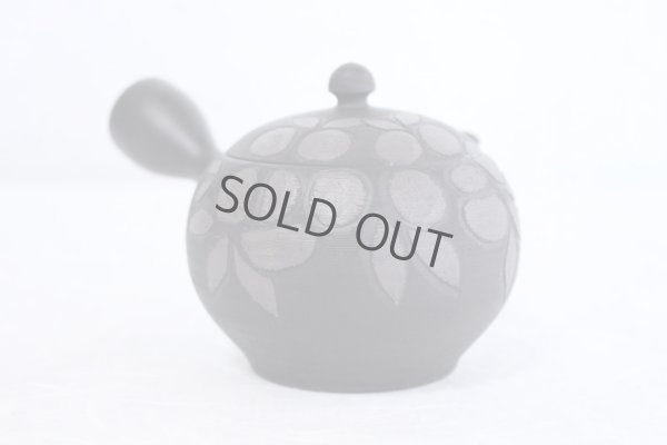 Photo4: Tokoname Japanese tea pot kyusu Komatsu ceramic tea strainear koku tubaki 220ml