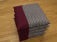 Photo5: Japanese floor pillow cushion cover zabuton Kurume textile psdik en 55 x 59cm