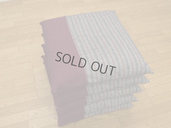 Photo5: Japanese floor pillow cushion cover zabuton Kurume textile psdik en 55 x 59cm