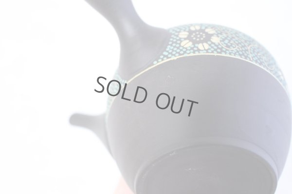 Photo9: Tokoname Kutani collaborate Japanese tea pot ceramic tea strainer aotibu 330ml