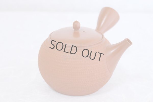 Photo4: Tokoname Japanese tea pot kyusu Gyokko pottery tea strainer shudei red ma 300ml