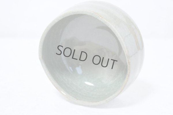 Photo5: Mino ware pottery Japanese tea ceremony bowl Matcha chawan kannyu midori miyabi