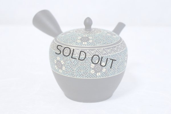 Photo3: Tokoname Kutani collaborate Japanese tea pot ceramic tea strainer aotibu 330ml