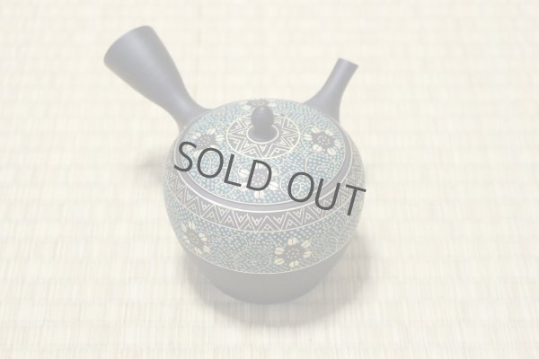 Photo10: Tokoname Kutani collaborate Japanese tea pot ceramic tea strainer aotibu 330ml