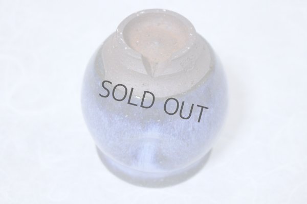 Photo8: Hagi yaki ware Japanese tea cups pottery watatumi daruma blue yunomi set of 2