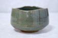 Photo2: Mino ware pottery Japanese tea ceremony bowl Matcha chawan kannyu midori miyabi (2)