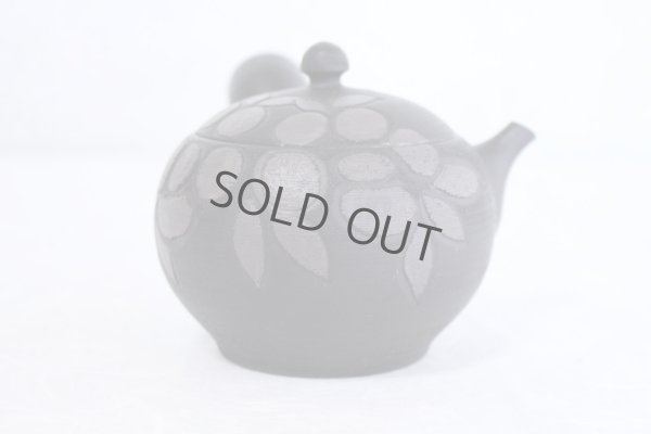 Photo5: Tokoname Japanese tea pot kyusu Komatsu ceramic tea strainear koku tubaki 220ml