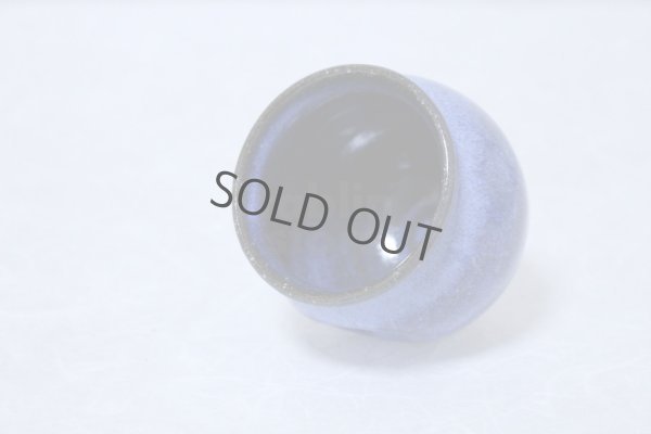 Photo6: Hagi yaki ware Japanese tea cups pottery watatumi daruma blue yunomi set of 2